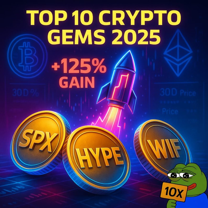 Top 10 Best Performing Cryptocurrencies (30-Day Analysis) - Potential 10X Gainers
