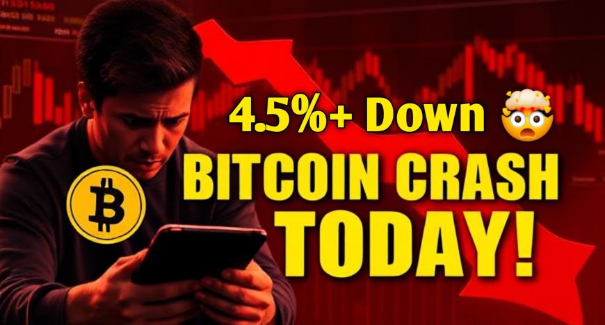 Bitcoin Crash Today Alert: BTC Falls 5%– What Happened?